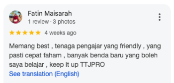 Testimoni peserta TTJ PRO 4